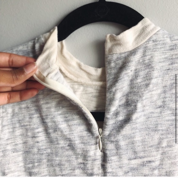 Madewell color block mockneck sleeveless top - Picture 6 of 7